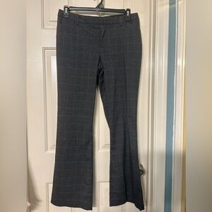 Tangents plaid straight Leg Trouser in gray with pink Size 11/12